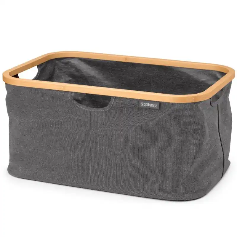 Premium Torba na pranie 40 l, pieprz czarny, tkanina, Brabantia
