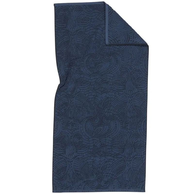 Ręcznik kąpielowy DODO PAVONE 70 x 140 cm, niebieski, bawełna, Moooi Wyprzedaż