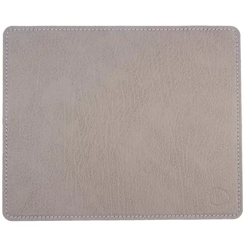 Obniżka ceny Podkładka pod mysz SQUARE BULL 25 x 30 cm, ciepła szary / biały, skóra, LIND DNA