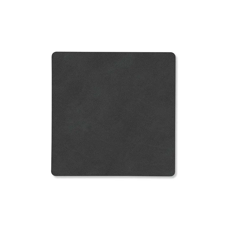 Nowy Podstawka pod szklankę SQUARE NUPO 10 x 10 cm, czarny, skóra, LIND DNA