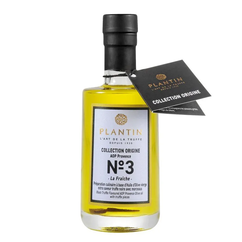 Nowość Oliwa z oliwek extra virgin AOP PROVENCE N°3 100 ml, czarna trufla, PLANTIN