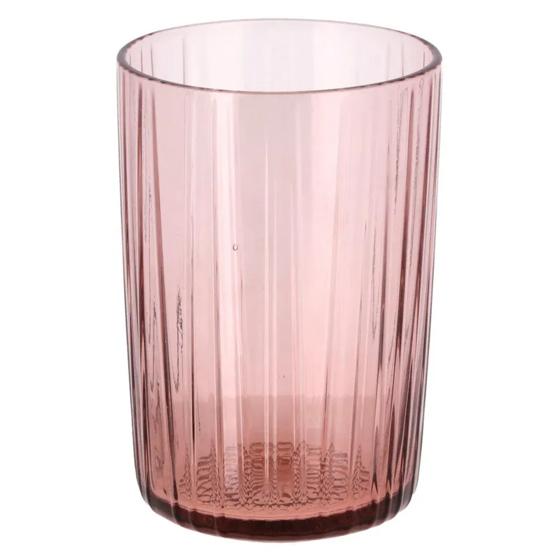 Hit sprzedaży Szklanka do wody KUSINTHA 280 ml, zestaw 4 szt., różowy, szkło, Bitz