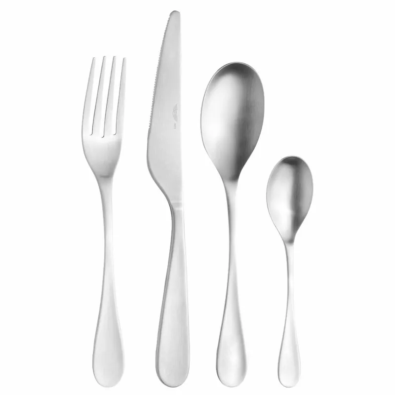 Niska cena Zestaw sztućcy obiadowych DROP SATIN, zestaw 24 szt., srebrny, pudełko prezentowe, Pintinox