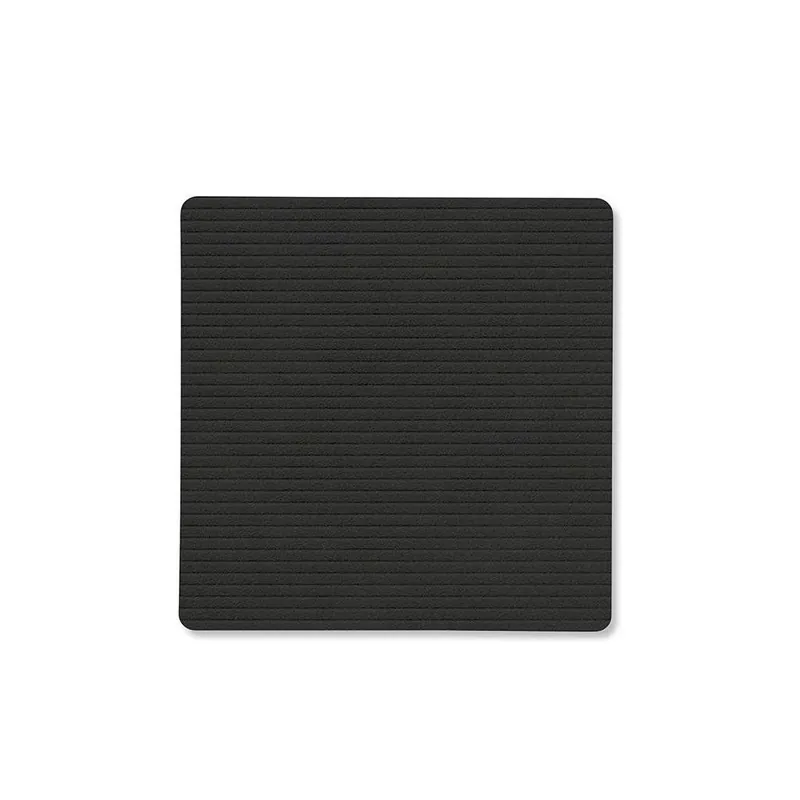 Podstawka pod szklankę SQUARE CORDUROY 10 x 10 cm, czarny atrament, skóra, LIND DNA Oferta limitowana