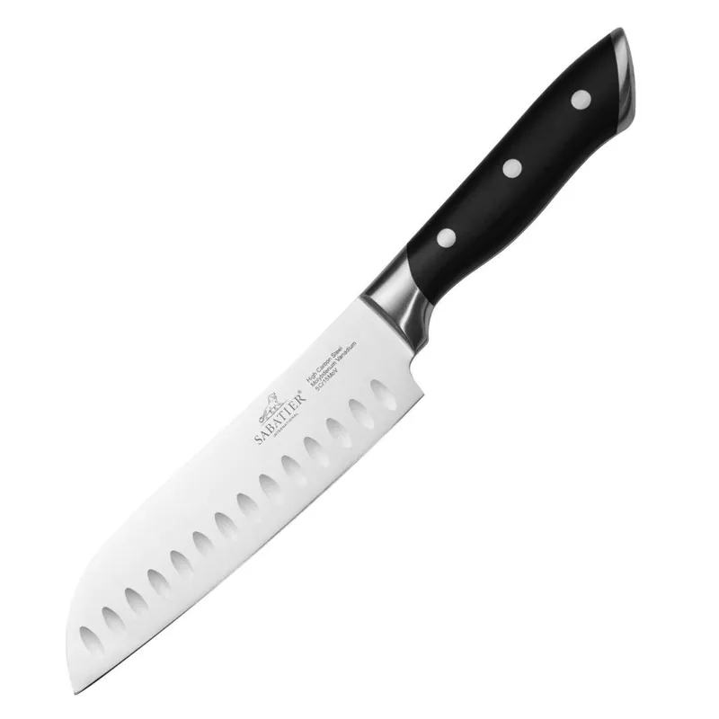 Najlepsza cena Nóż Santoku HERCULES INOX 18 cm, nity ze stali nierdzewnej, Lion Sabatier