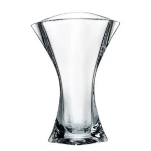 BOHEMIA ORBIT Wazon Szklany Na Kwiaty 24,5 cm Nowoczesny Flakon Dekoracyjny Oferta limitowana