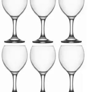 LAV MISKET Kieliszki Do Wina Wody Zestaw 6 Szt. Komplet Szklanek 260 ml Taniej