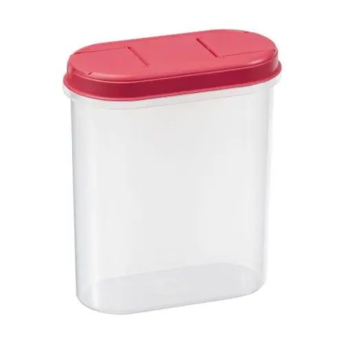 Kup online Pojemnik z dozownikiem na artykuły sypkie 2,2 l Czerwony Plast Team