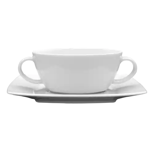 Dodaj do koszyka LUBIANA VICTORIA Bulionówka Ze Spodkiem Zestaw Flaczarka Biała 400ml/17cm