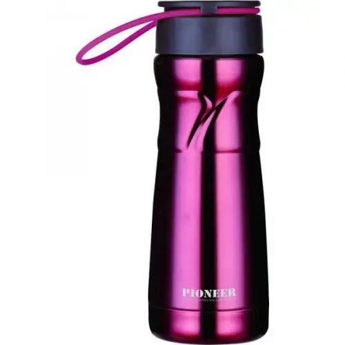 Kubek termiczny z zaparzaczem Sport 450 ml czerwony Grunwerg Popularny