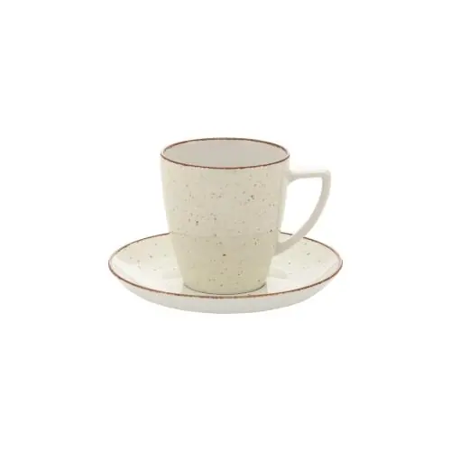Dodaj do koszyka LUBIANA KOLORY ZIEMI Filiżanka Ze Spodkiem Do Kawy Herbaty 200 ml/14 cm