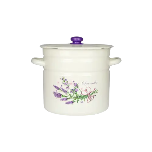 Garnek emaliowany Lawenda Emalia Rybnik 26 cm/12 l Hit sprzedaży