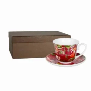 2 x Filiżanka Ze Spodkiem Do Kawy 250 ml Zestaw Kawowy Porcelana Livello Darmowy zwrot