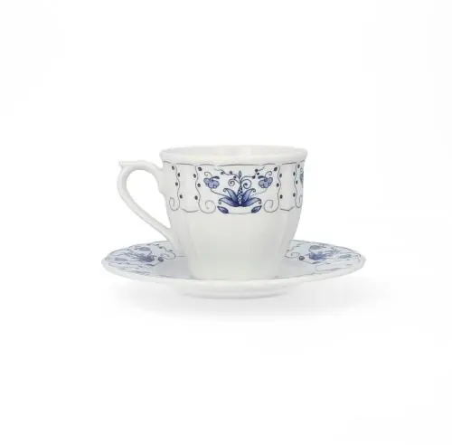 Wyjątkowa oferta LUBIANA MARIA Filiżanka ze spodkiem 200 ml / 15 cm motyw kaszubski
