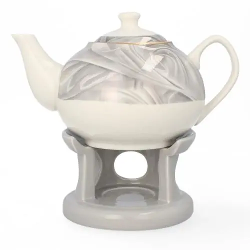 LIVELLO Czajnik dzbanek imbryk porcelanowy z podgrzewaczem 1000 ML Nie przegap