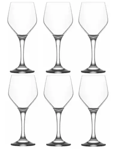 Obniżka ceny LAV ELLA Kieliszki Do Wina Wody Komplet 6 Szt. Zestaw Kieliszków 6 x 260 ml