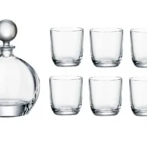 Szybka dostawa BOHEMIA Komplet whisky karafka 650 ml + 6 szklanek 280 ml szkło kryształowe