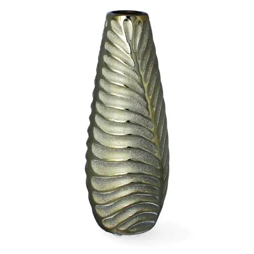 LIVELLO Wazon Na Kwiaty Ceramiczny Dekoracyjny Nowoczesny 21 cm ZŁOTY Zamów dziś