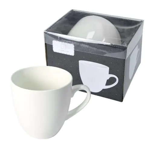 Livello kubek porcelanowy MEGA 1000 ml do herbaty duży biały z uchem Obniżka ceny