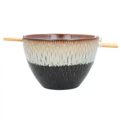 Oferta limitowana Miska Ombres do makaronu zupy ramenu udonu pho 700ml szkliwiona ceramika