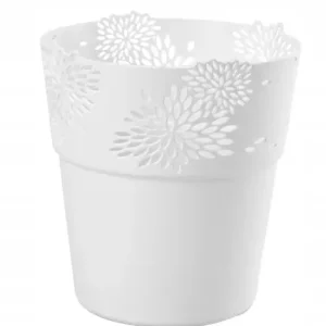 Osłonka ażurowa biała Aster 14,5 cm Szybka wysyłka