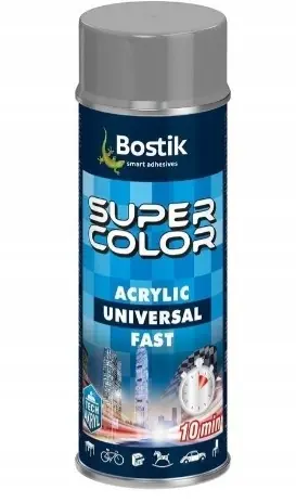 Hit sprzedaży Lakier w sprayu uniwersalny Super Color Acrylic 400 ml szary
