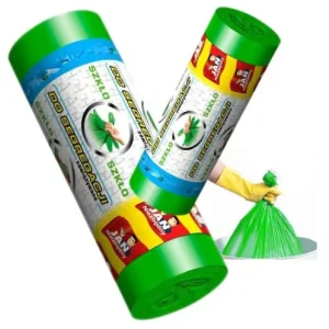 Worki na szkło zielone do segregacji z uszami 35 l Oferta limitowana