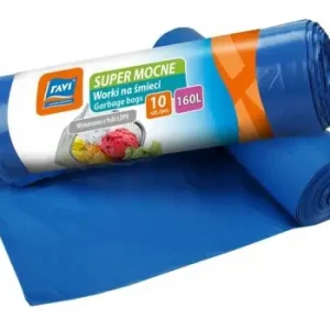 Obniżka ceny Worki na śmieci niebieskie mocne 10 szt 160l