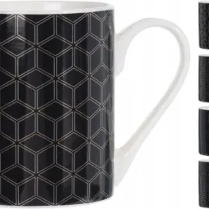 Do wyczerpania zapasów Kubek porcelanowy 300 ml 1 szt czarny mix wzorów