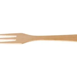 Taniej Widelec drewniany kuchenny 3 zęby 28 cm