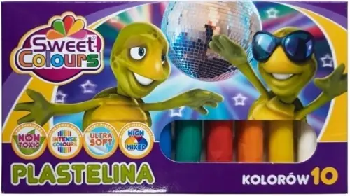 Plastelina szkolna nietoksyczna 10 kolorów Łatwy zwrot