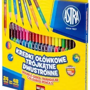 Kup online Kredki dwustronne szkolne trójkątne 24 szt.