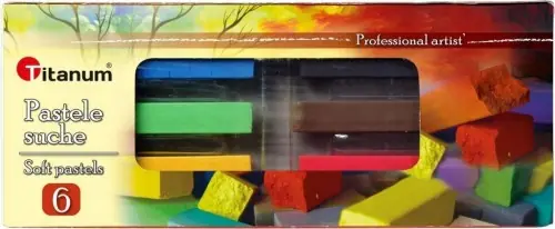 Kredki pastelowe suche dla dzieci 6 kolorów Oferta