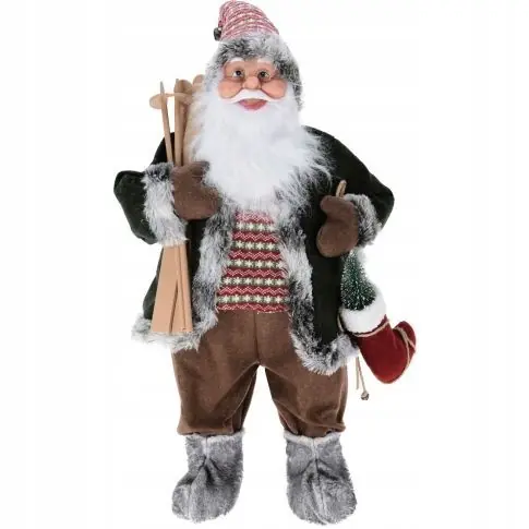 Dostępne od ręki Święty Mikołaj figurka ozdobna świąteczna stojąca 80 cm