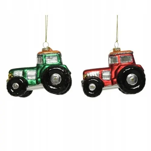 Zawieszka na choinkę świąteczna traktor 7 cm Tani