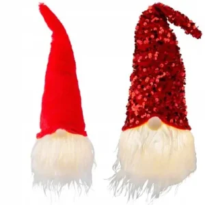Darmowy zwrot Skrzat figurka świąteczna LED ozdobna 30 cm