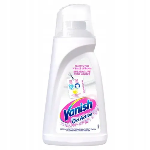 Vanish Oxi Action odplamiacz do białych ubrań 1 l Bezpieczna płatność