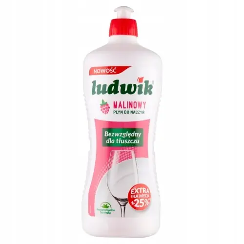 Promocja Ludwik płyn do mycia naczyń malina 900 g