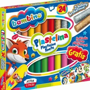 Plastelina szkolna okrągła 24 kolory Wyjątkowa oferta