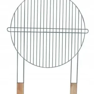 Oferta limitowana Ruszt grillowy okrągły z drewnianymi rączkami 46 cm