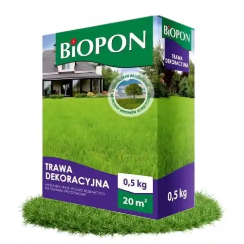 Biopon Trawa ogrodowa dekoracyjna gazonowa 0,5 kg Zamów teraz
