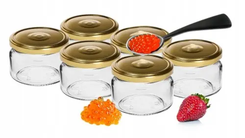 Słoiki na dżemy z zakrętkami 6 szt 200 ml Oferta