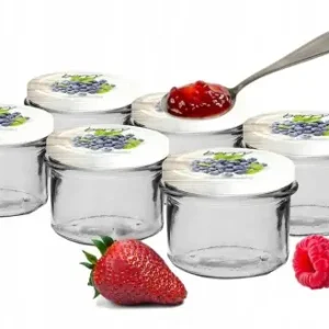 Tylko do końca tygodnia Słoik na dżemy z kolorową zakrętką 6 szt 235 ml