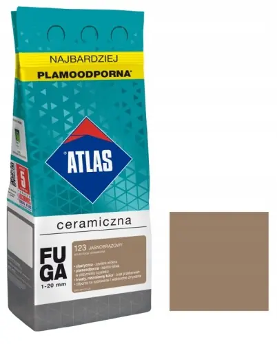 , Fuga ceramiczna 1-20 mm 123 jasnobrązowy 5 kg Łatwy zwrot