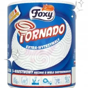 Ograniczona ilość Foxy Ręcznik papierowy kuchenny biały 3-warstwowy