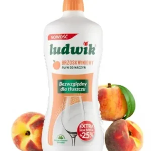 Cena promocyjna Płyn do mycia naczyń brzoskwinia Ludwik 900g
