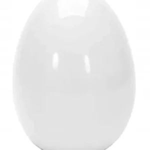 Figurka dekoracyjna jajko wielkanocne białe ozdoba domowa 6 cm Obniżka ceny