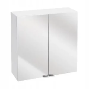 Hit cenowy Szafka łazienkowa z lustrem wisząca biała 60 cm Multi Glass
