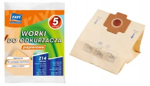 Łatwy zwrot Worki do odkurzacza Zelmer Z14 zapasowe 5 sztuk