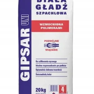 Wyjątkowa oferta Gipsar Gładź szpachlowa biała 20 kg